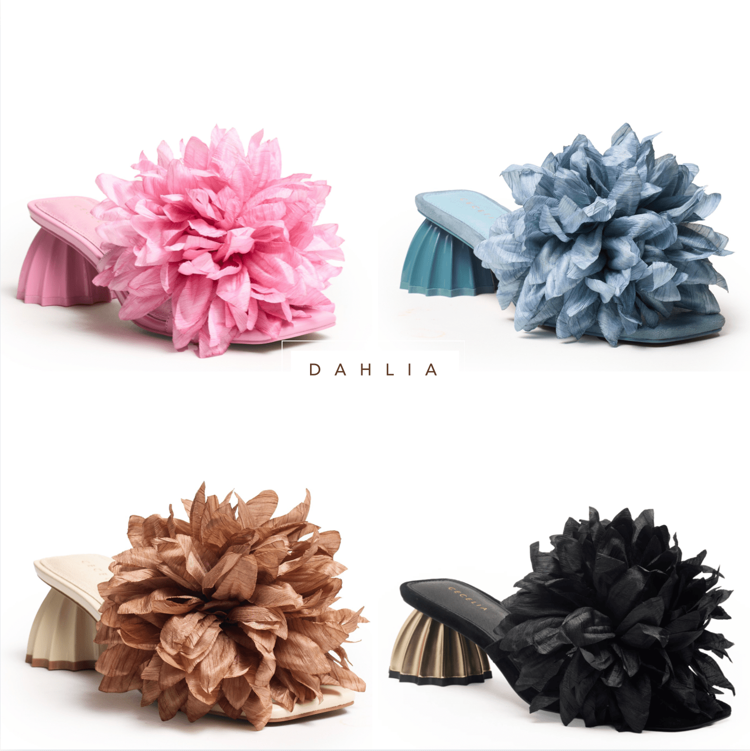 dahlia summer flower floral sandal dressy trendy Cecelia New York