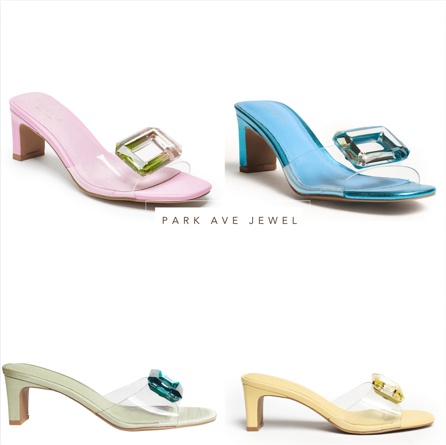 Cecelia New York Park Ave Jewel Shoe Sandal Slide