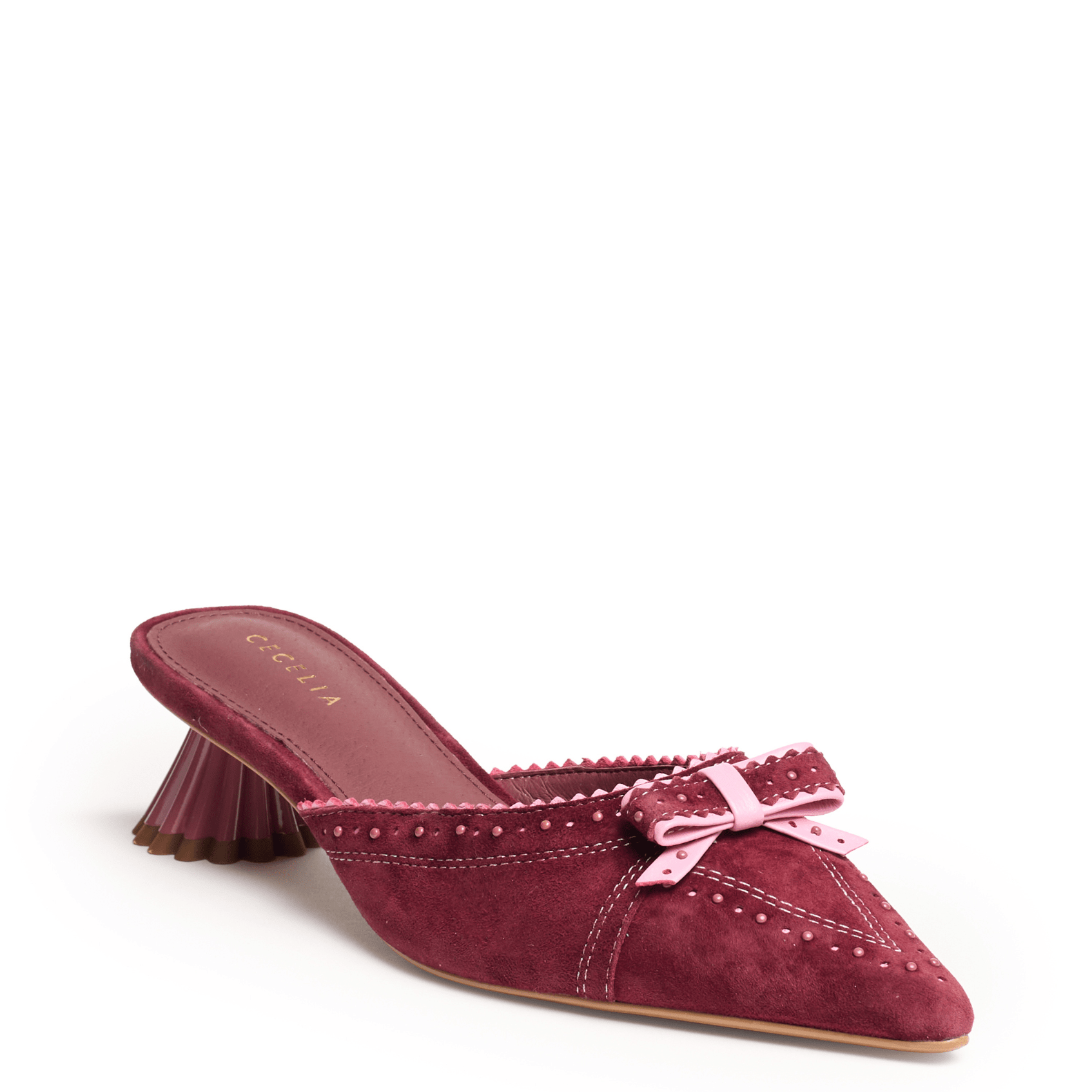 Merry - Suede Mule Slide - Passion Pink Cecelia New York Merry - Suede Mule Slide - Passion Pink Cecelia New York