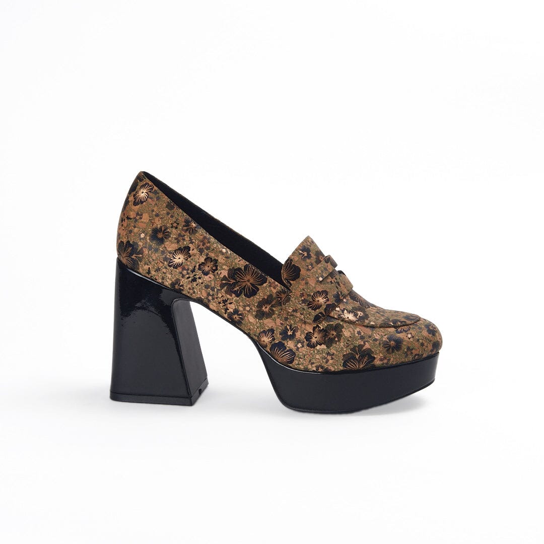 PINKY - Black Floral Cork - Final Sale