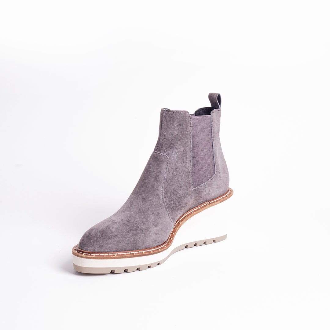 CECELIA NEW YORK - GEMMA SLIP ON LOW WEDGE BOOT SLATE