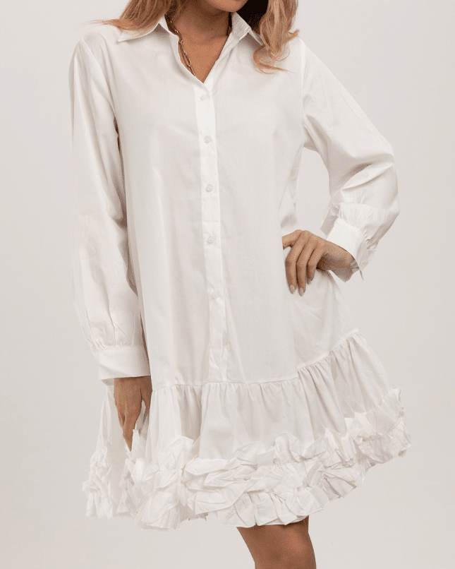 white cotton shift dress RACHEL - Shirt - L / White Burgundy Bodycon Dress with You could have this Size:Age 10/12 collection: pop of color