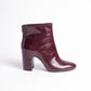 Cecelia New York NOEL LOW back zip heeled leather bootie