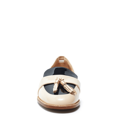 LINEAR - Nude and Black Patent Leather