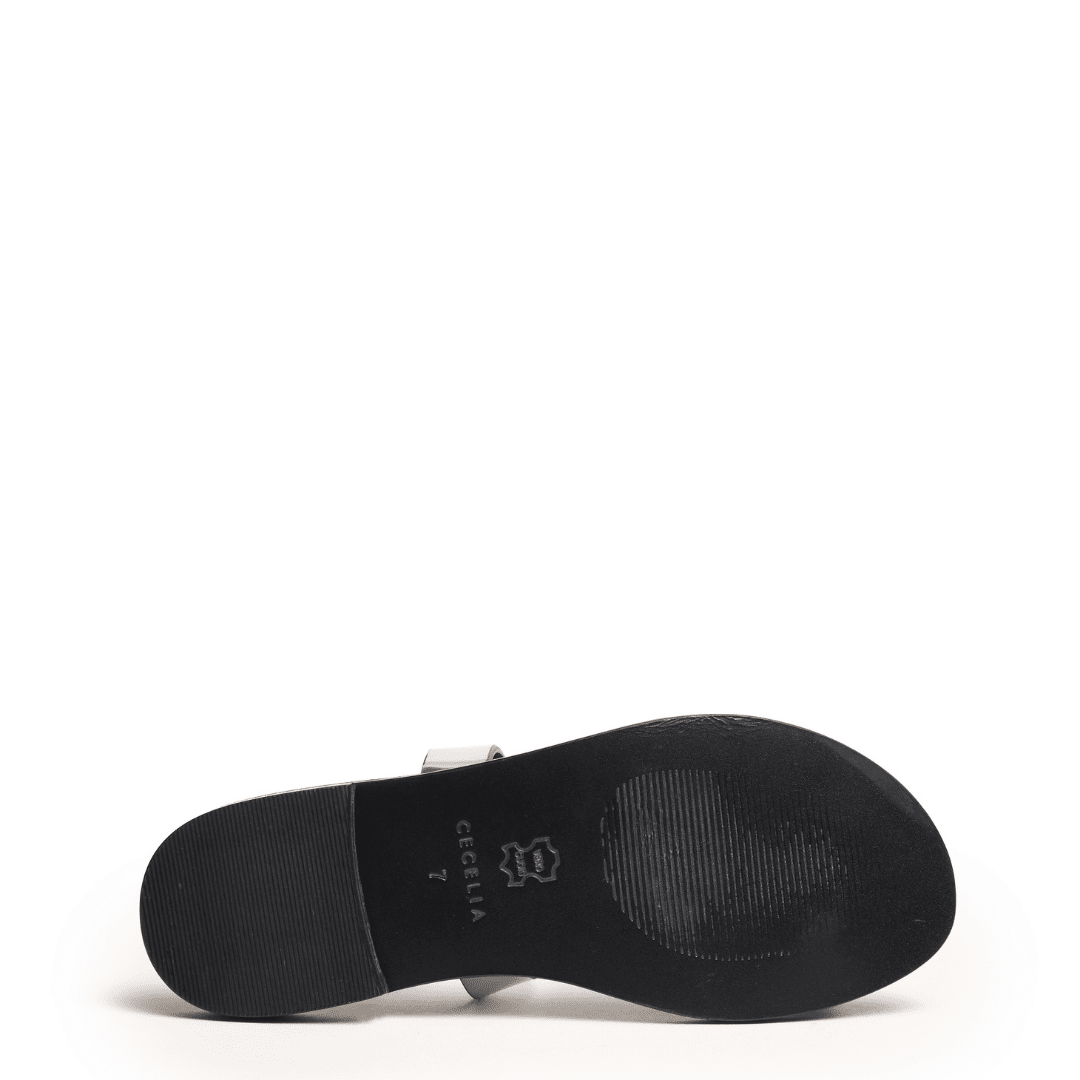 DEMI - Silver Metallic on Black