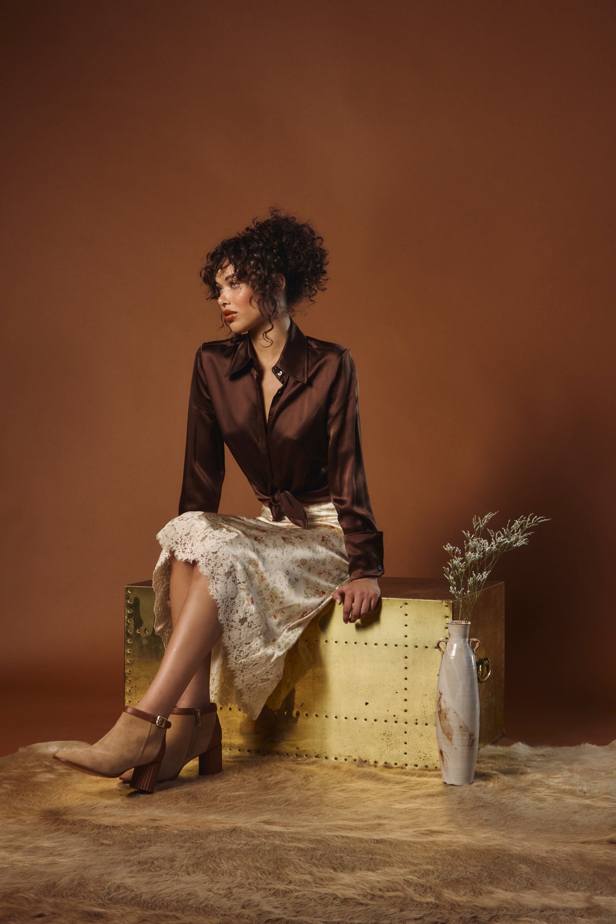 TULIA - NUTELLA SUEDE BOOTIE