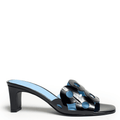 BELMONT - Black Patent Leather Sandal