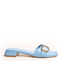 BONNIE BUCKLE - Blue Flat Sandal