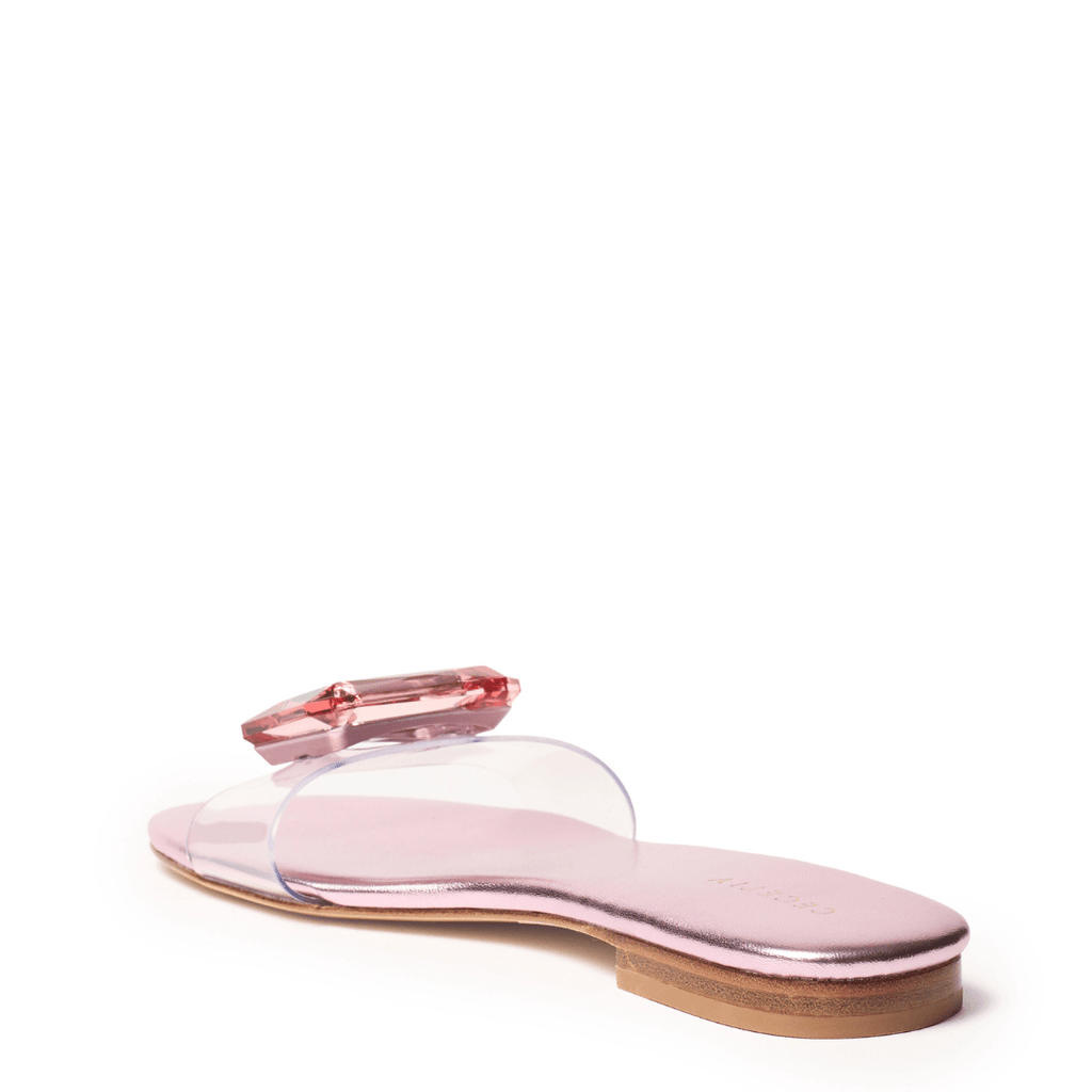 PHILLIS - Pink Metallic Flat Sandal