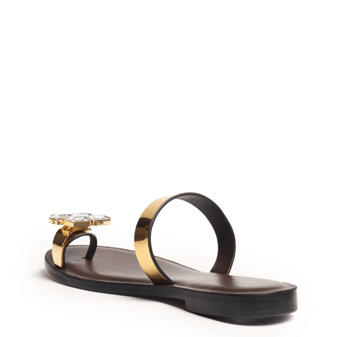 DEMI - Gold Metallic On Brown