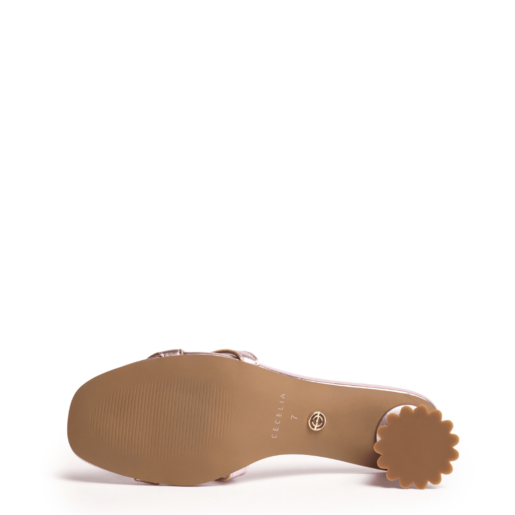 BUNNY - Metallic Pink Sandals