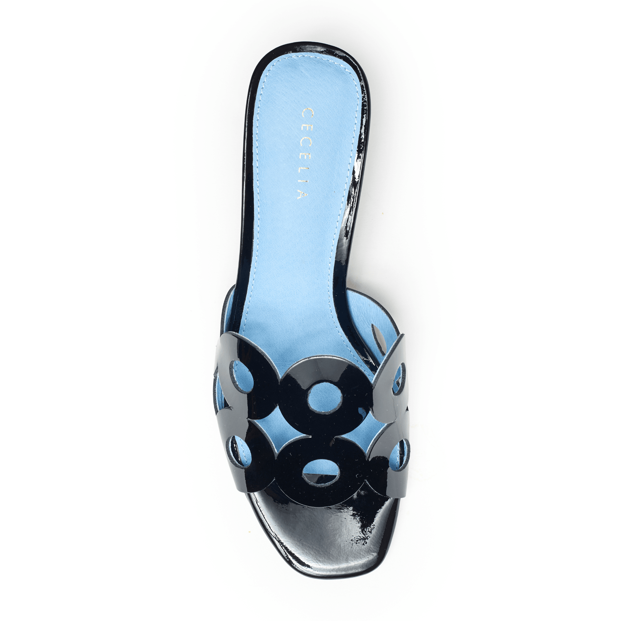 BELMONT - Black Patent Leather Sandal