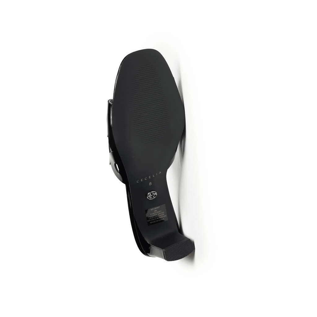 BELMONT - Black Patent Leather Sandal