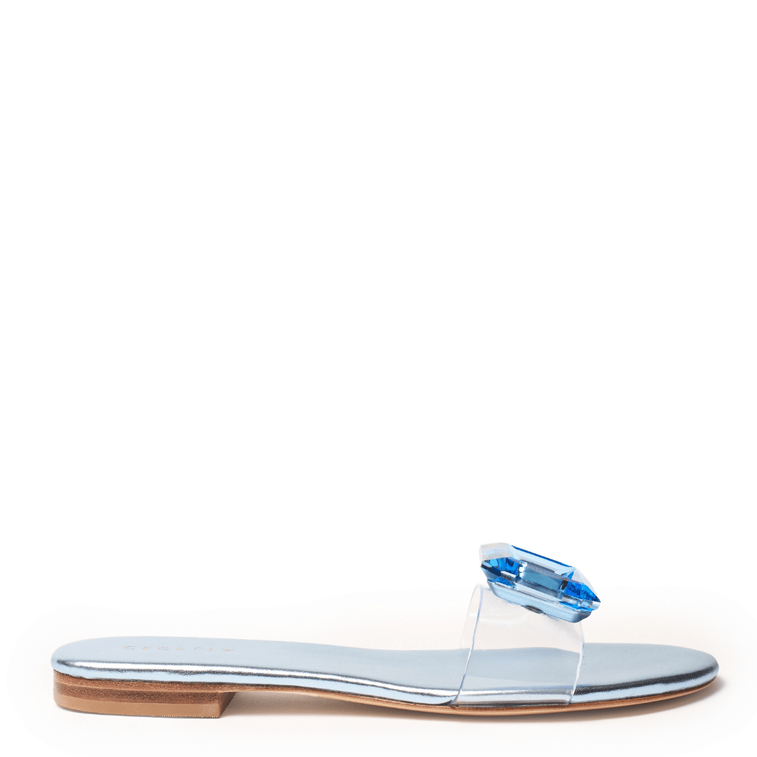PHILLIS - Blue Metallic Sandal