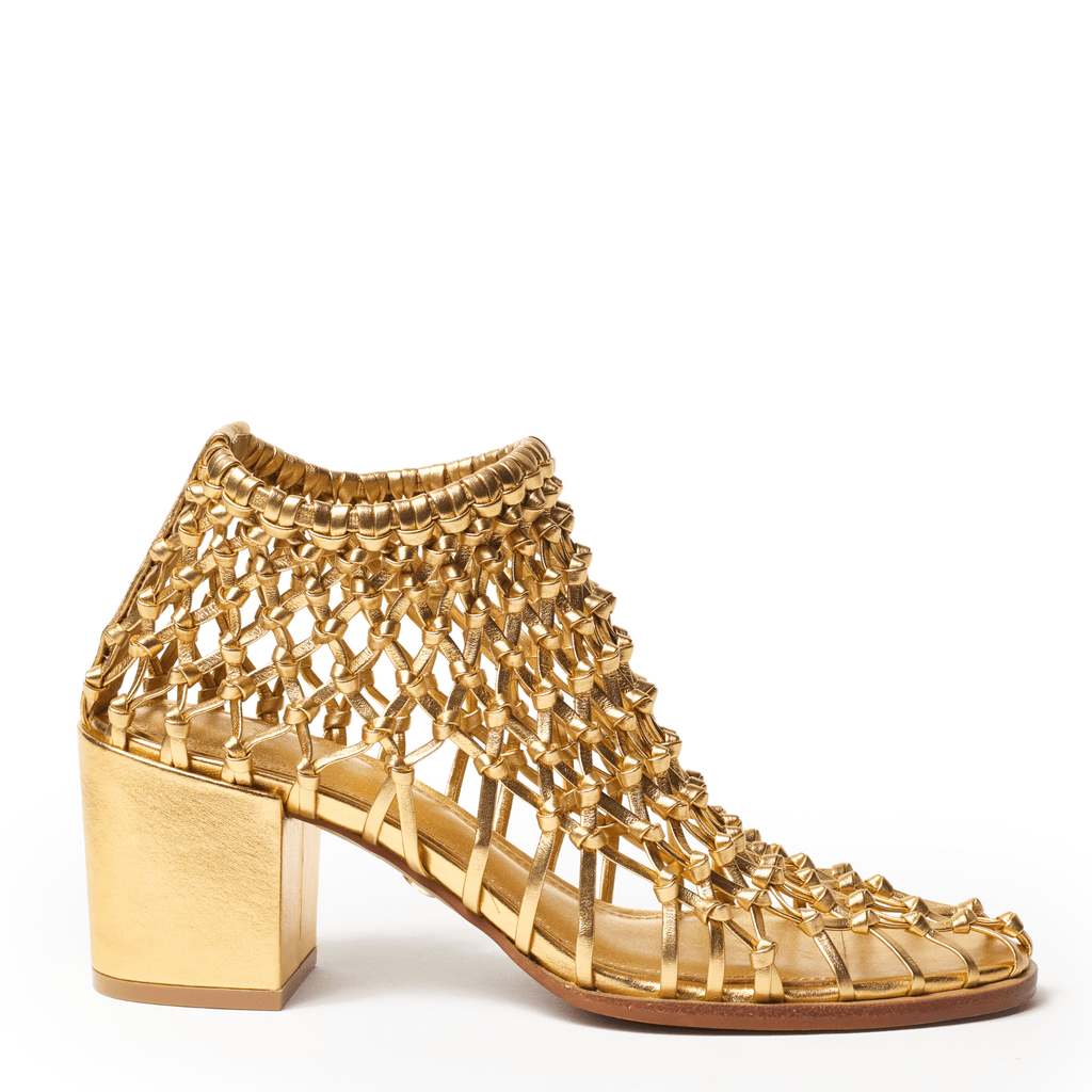 NEVER - Gold Metallic Bootie
