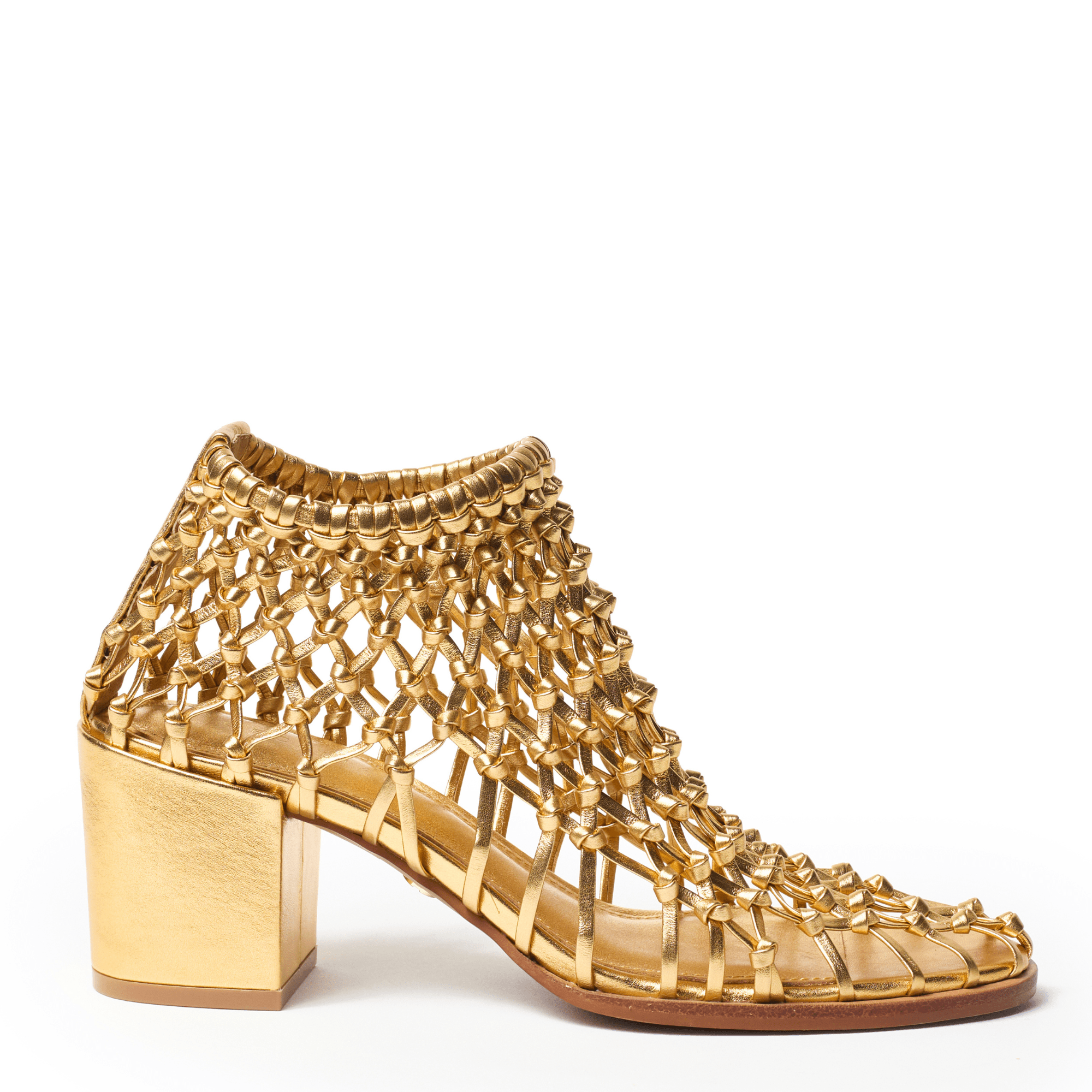 NEVER - Gold Metallic Bootie