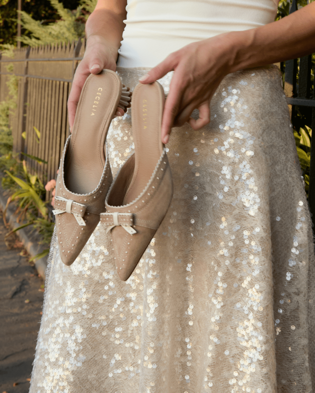 Merry - Suede Mule - Taupe Cecelia New York Merry - Suede Mule - Taupe Cecelia New York