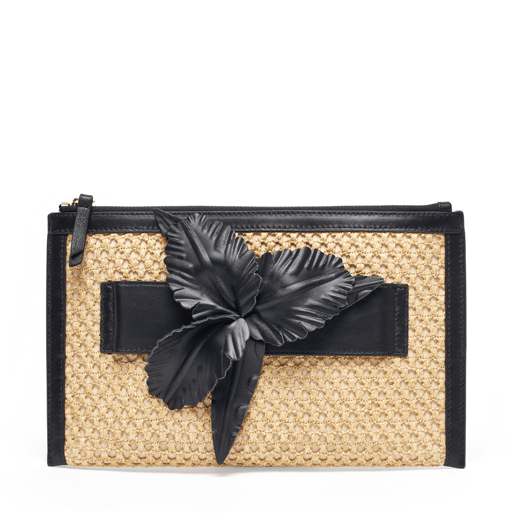 STROLL - Black and Raffia