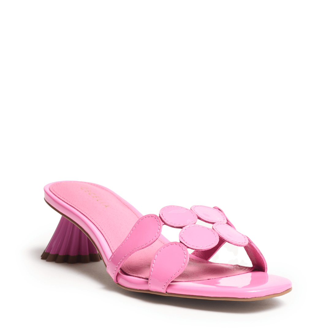 BUNNY - Bright Pink Patent Sandals