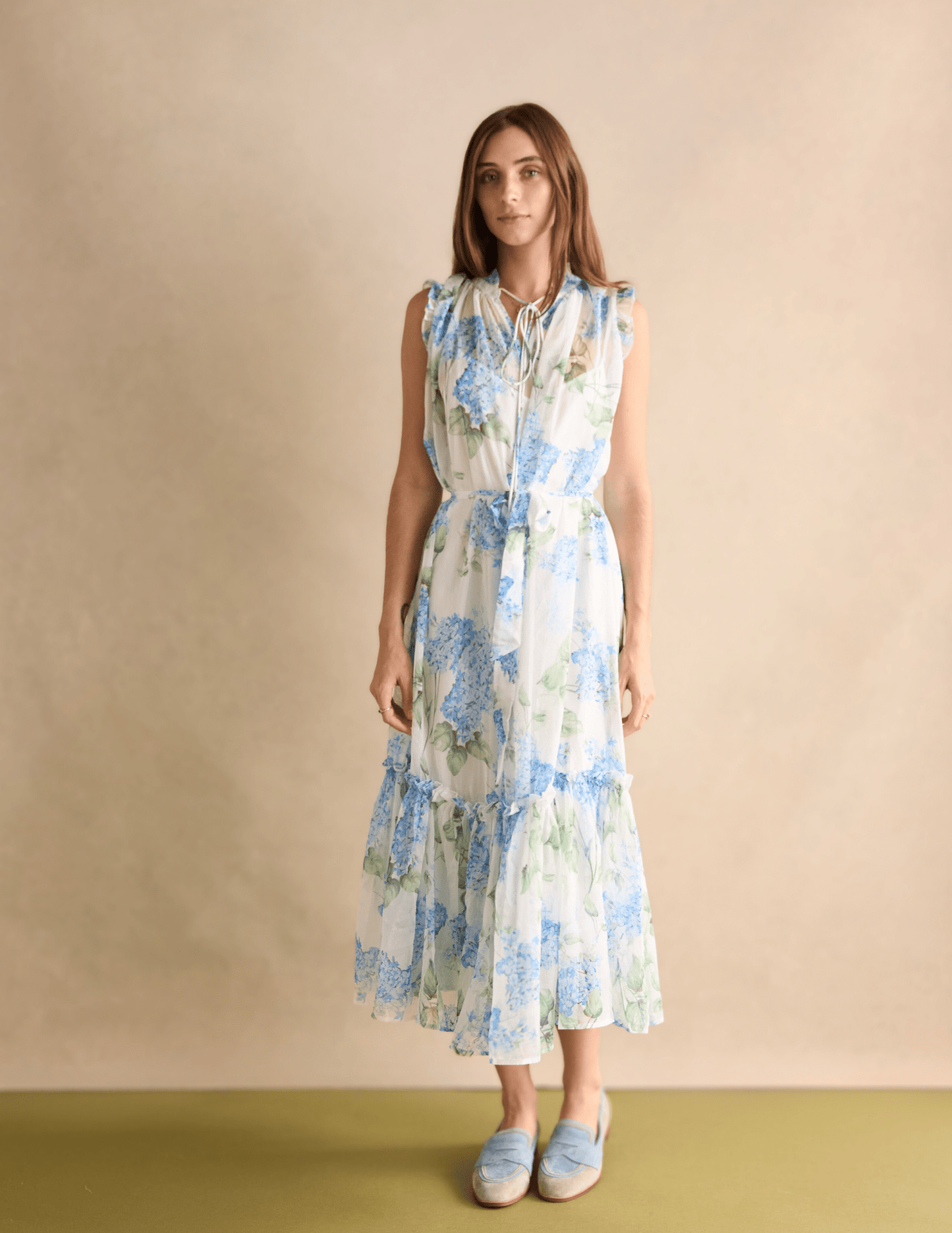 REBA - Blue Floral Dress