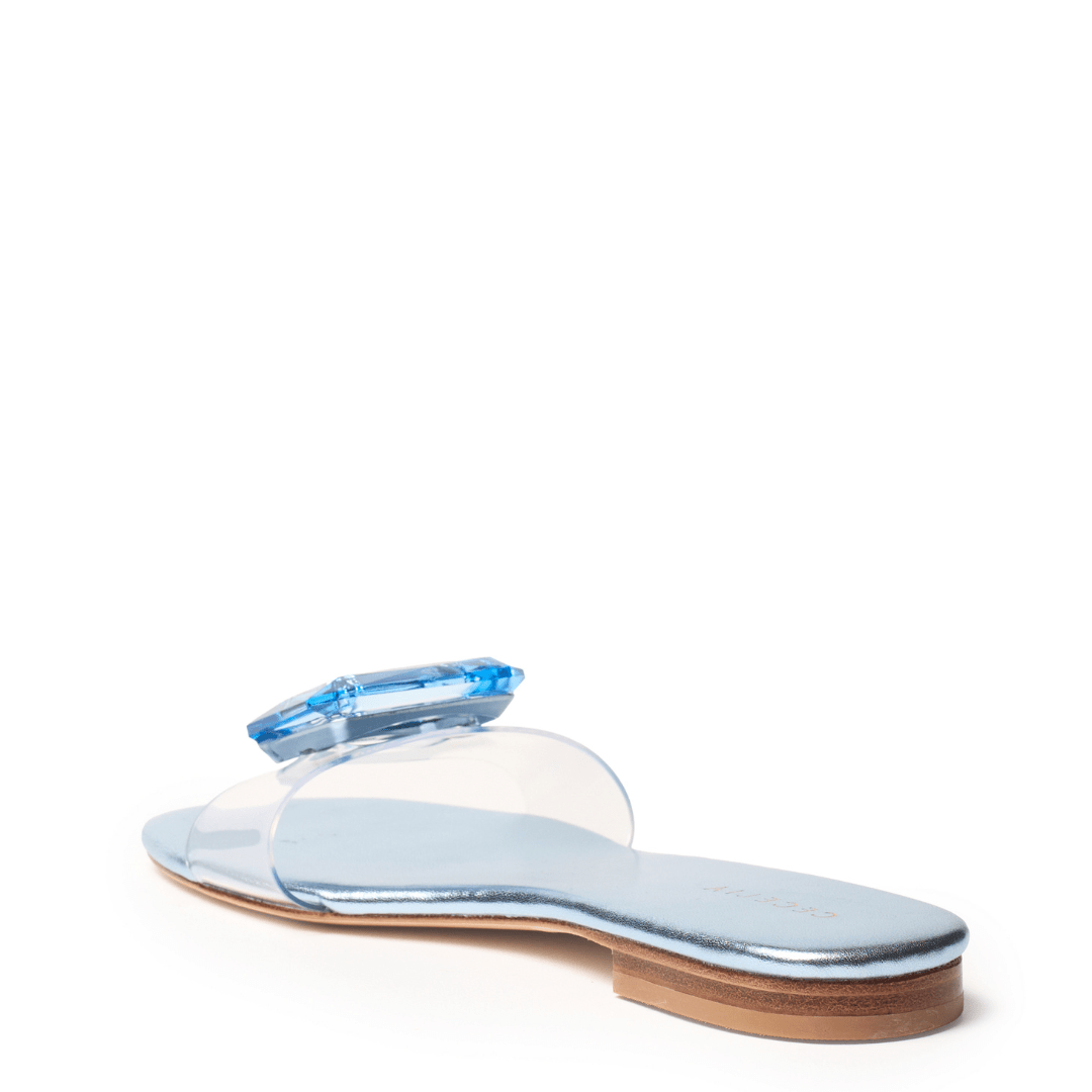 PHILLIS - Blue Metallic Sandal