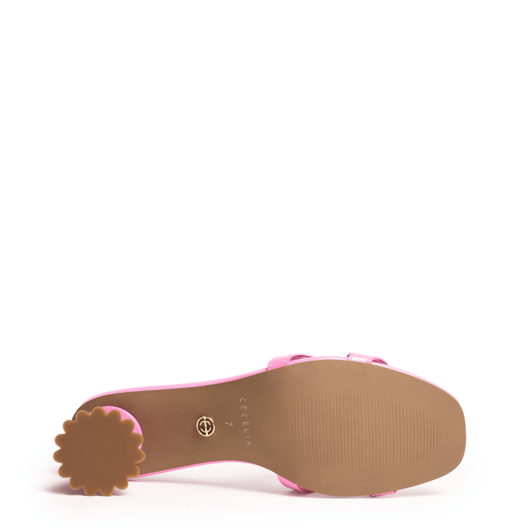 BUNNY - Bright Pink Patent Sandals