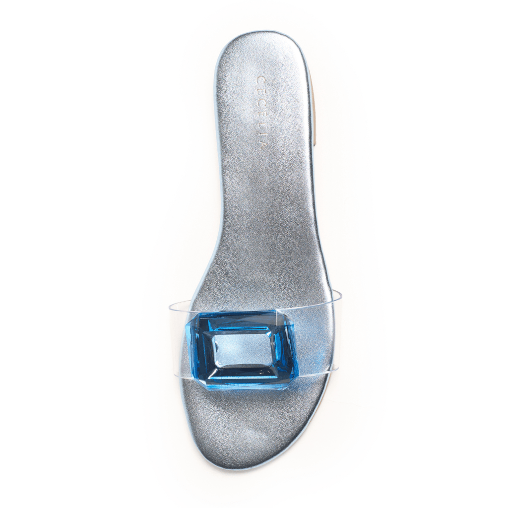 PHILLIS - Blue Metallic Sandal