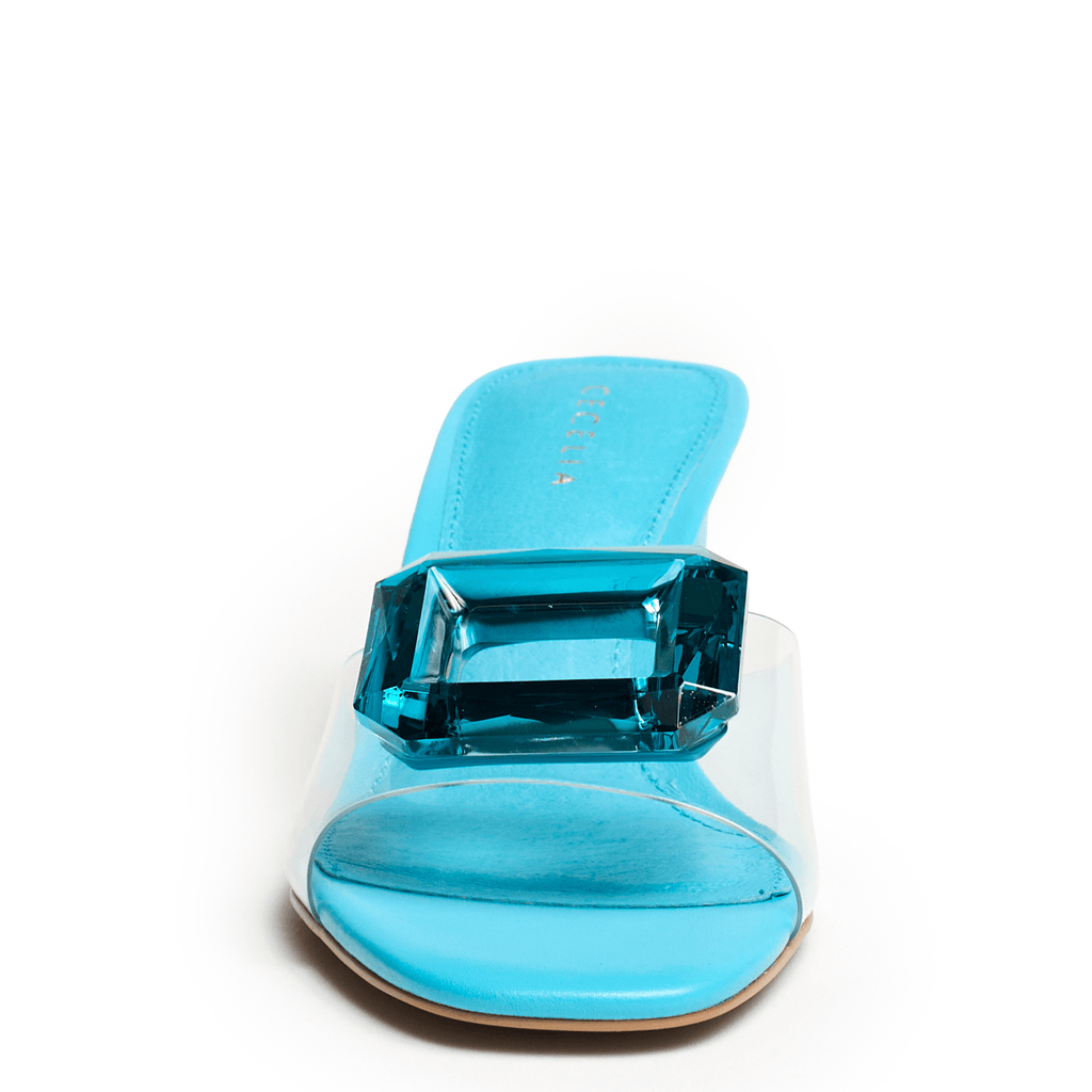 PARK AVE JEWEL - POOL BLUE SANDAL