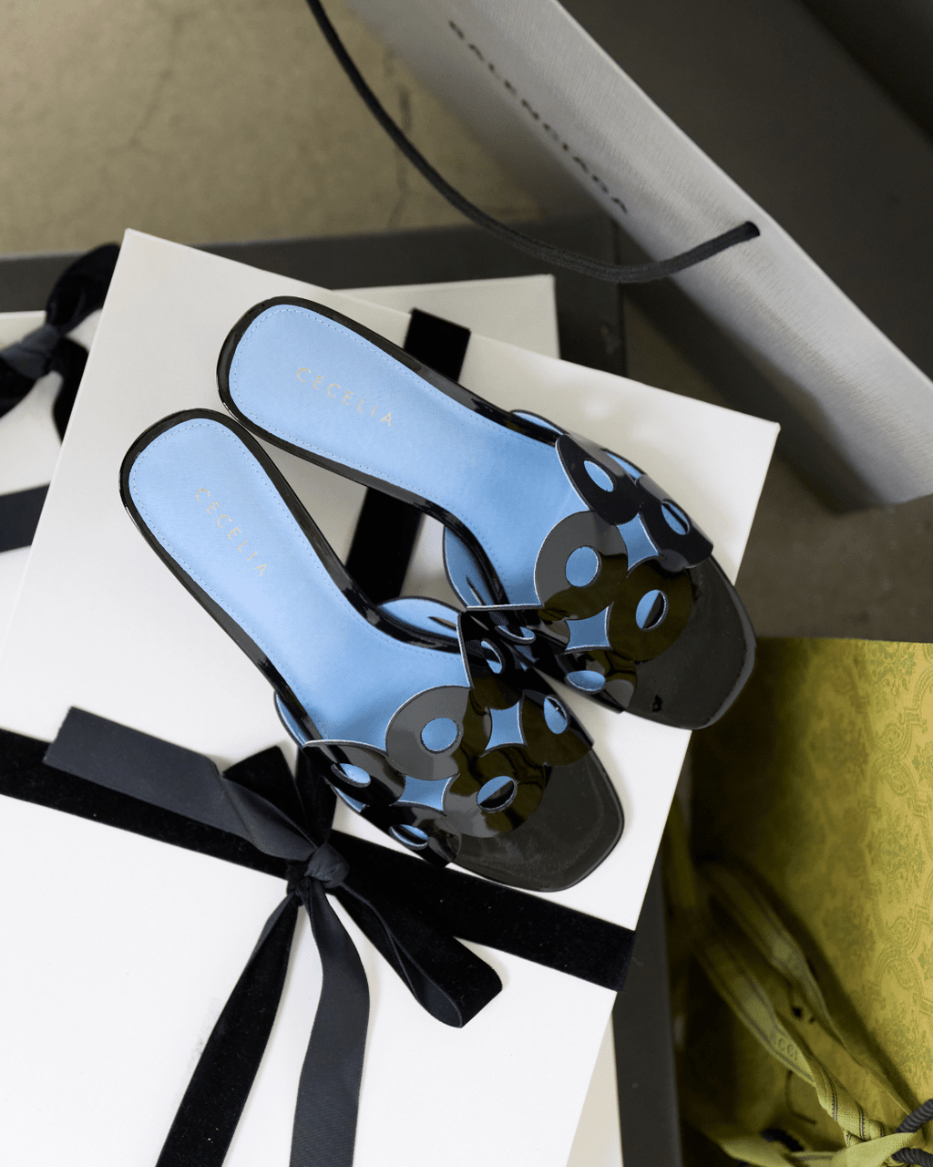 BELMONT - Black Patent Leather Sandal