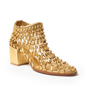 NEVER - Gold Metallic Bootie