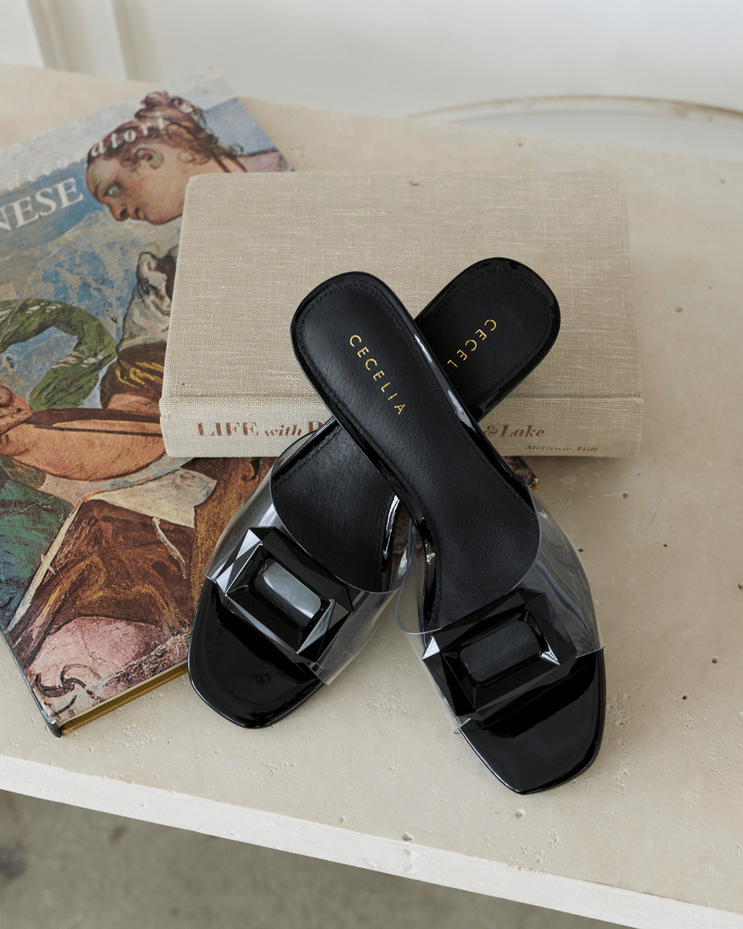 PARK AVE JEWEL - Black Sandal