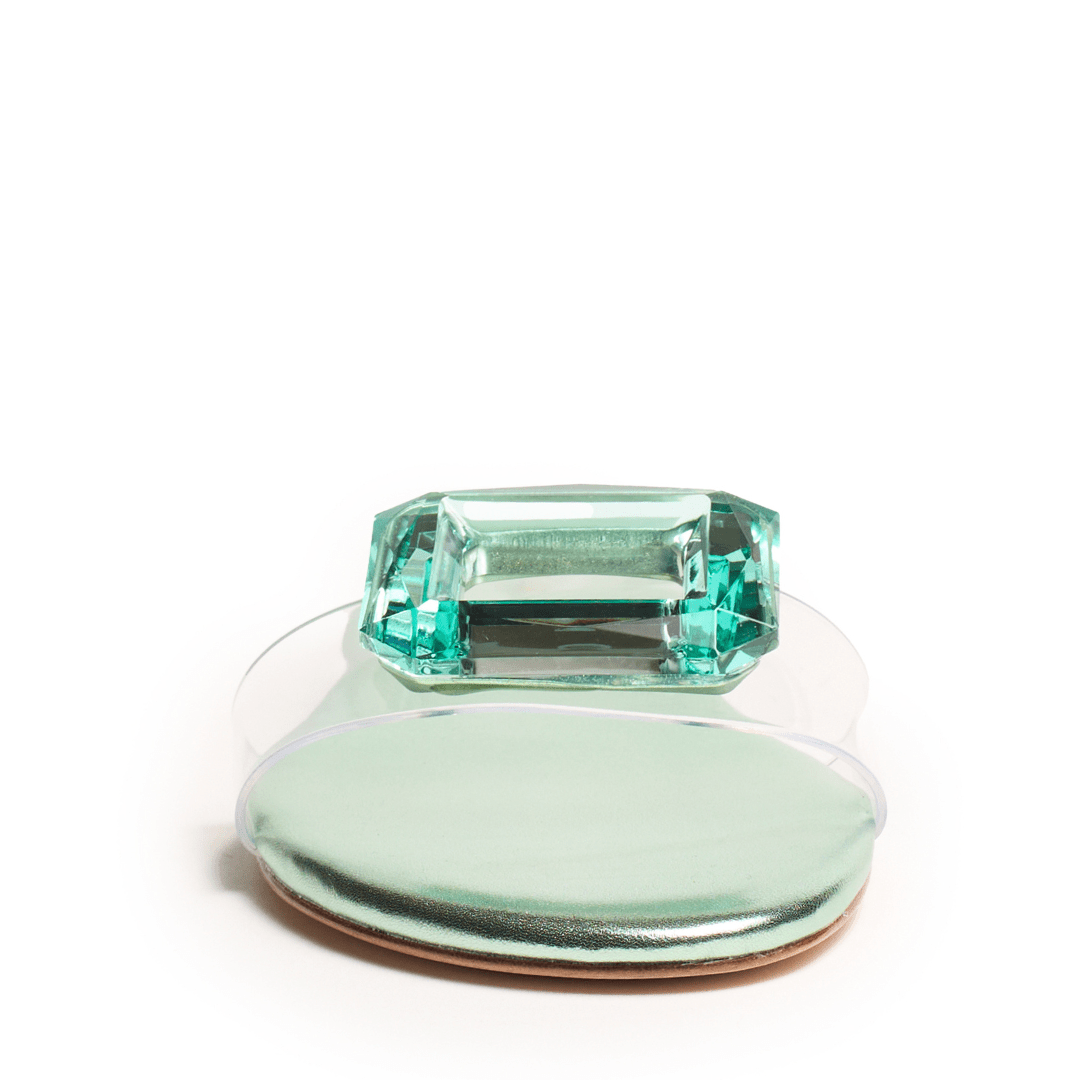 PHILLIS - Mint Metallic Sandal
