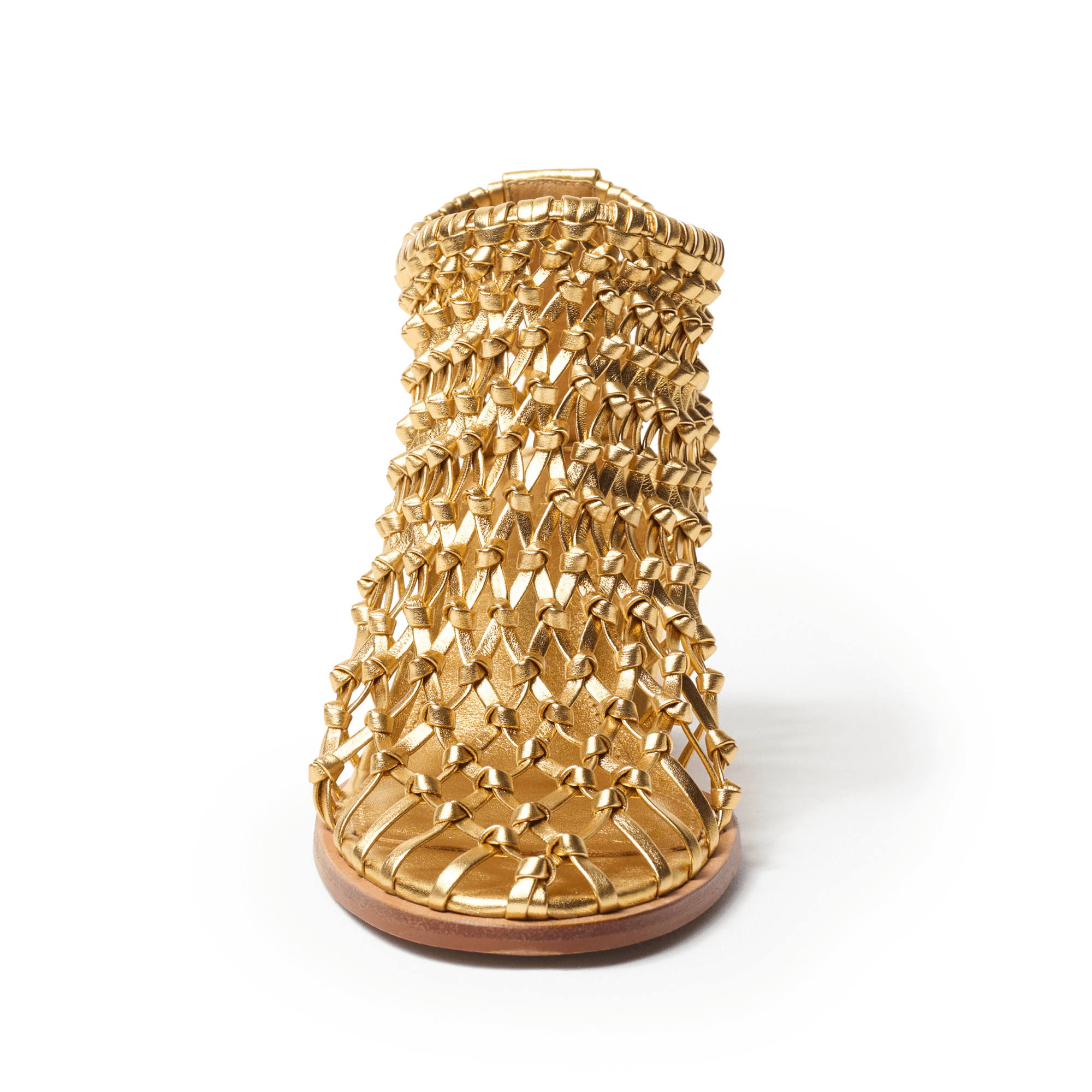 NEVER - Gold Metallic Bootie