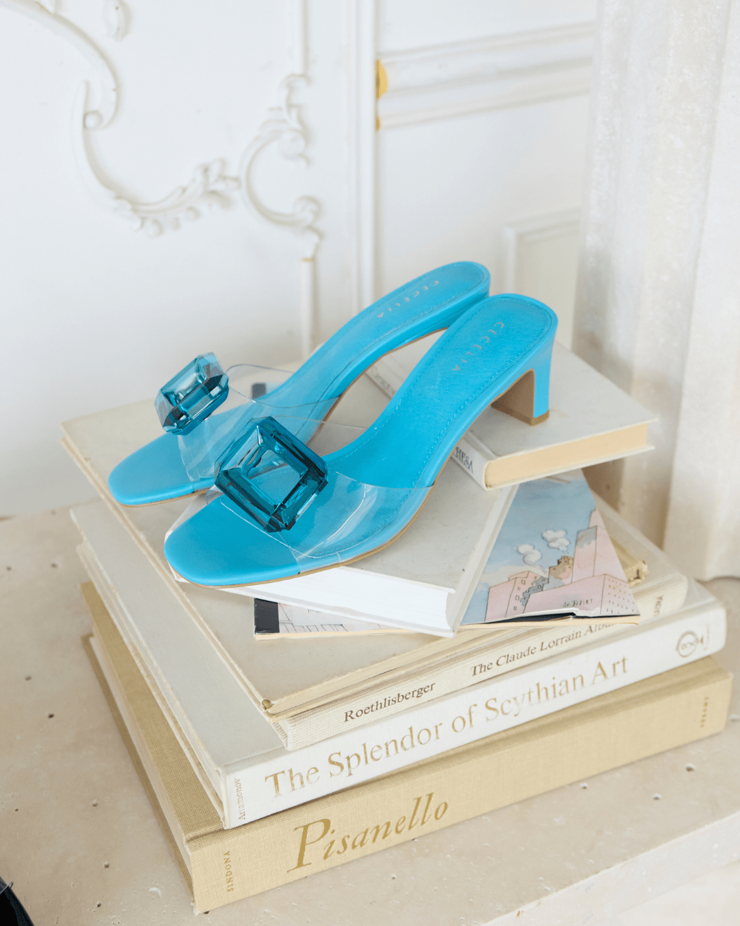 PARK AVE JEWEL - POOL BLUE SANDAL