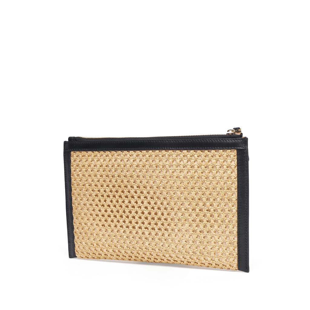 STROLL - Black and Raffia