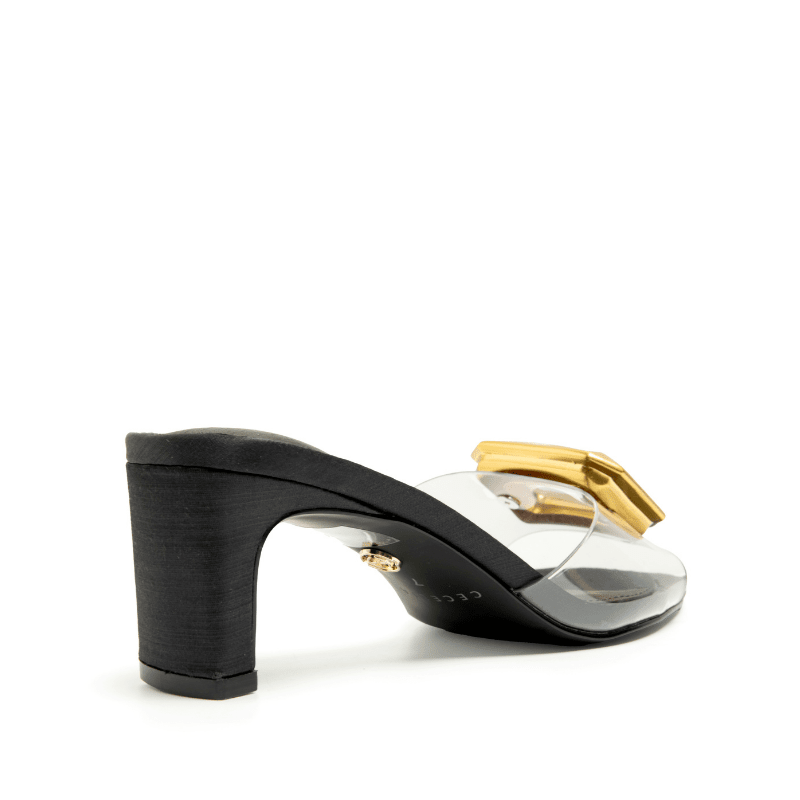 PARK AVE JEWEL - BLACK & GOLD SANDAL