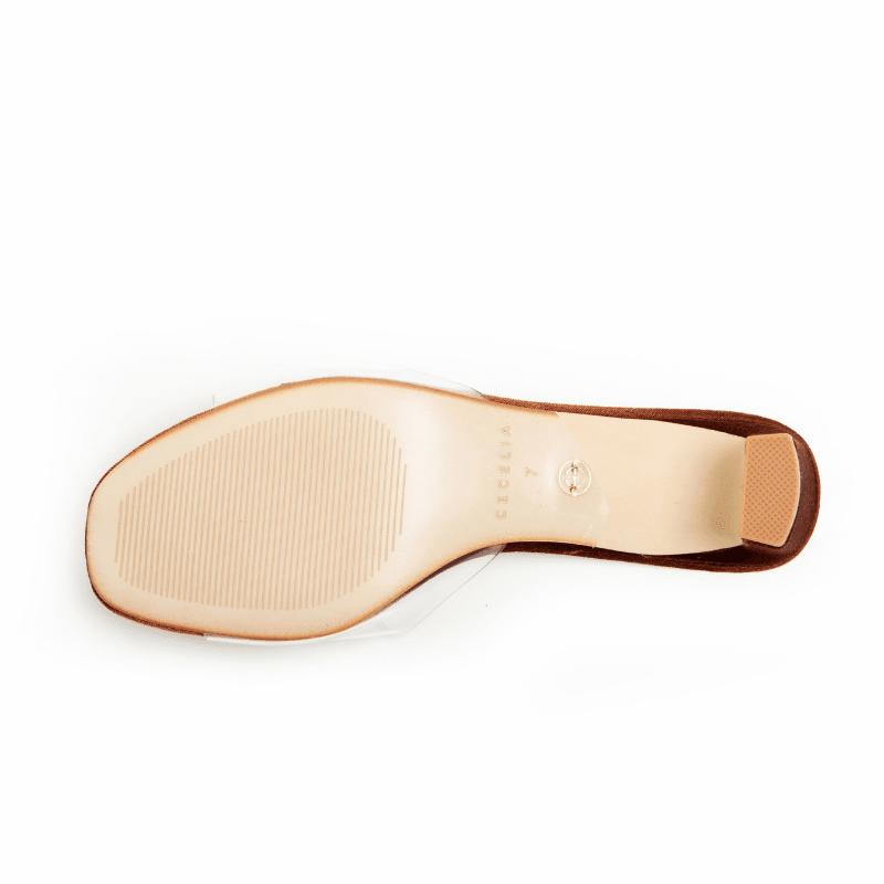 PARK AVE JEWEL - COGNAC VELVET SANDAL