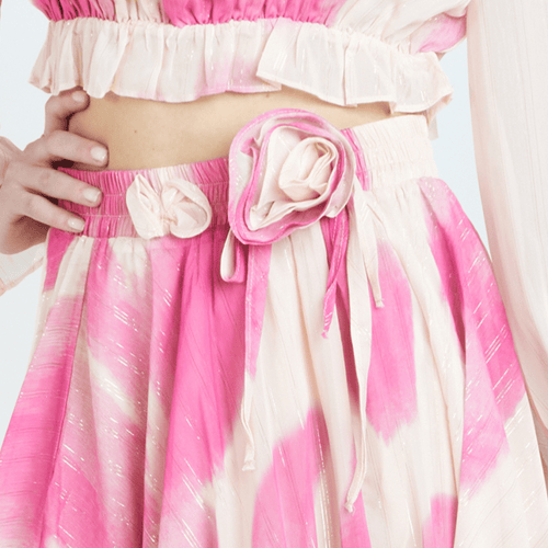 CLARISSA - ROSETTE MIDI SKIRT