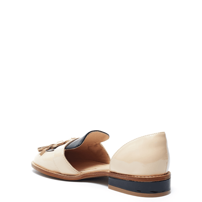 LINEAR - Nude and Black Patent Leather