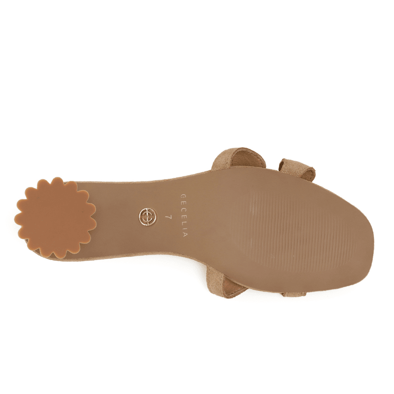 BUNNY - SAND SUEDE SANDAL