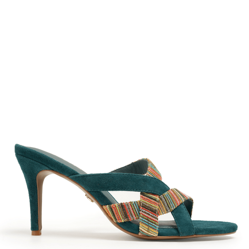 BARNEY - Green Multi Heel