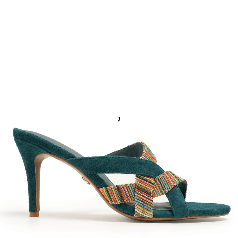 BARNEY - Green Multi Heel