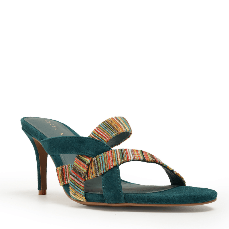 BARNEY - Green Multi Heel