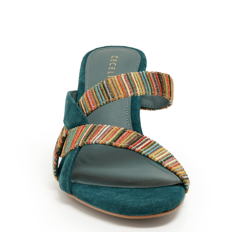 BARNEY - Green Multi Heel