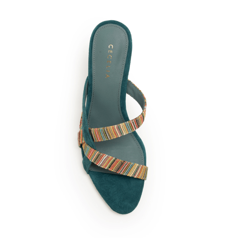 BARNEY - Green Multi Heel