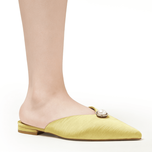 BEATRICE - GREEN SATIN