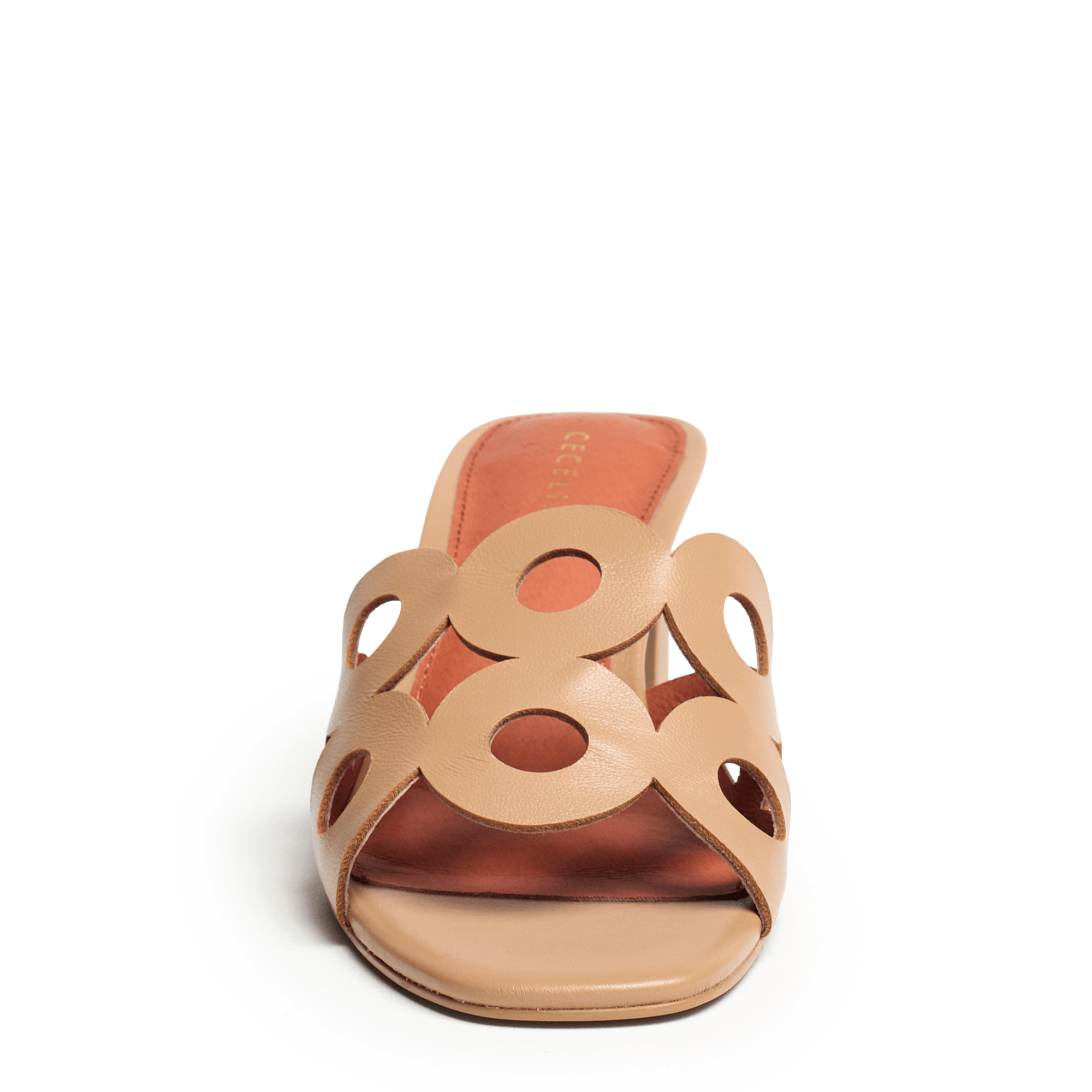 tan nude tea slide sandal summer