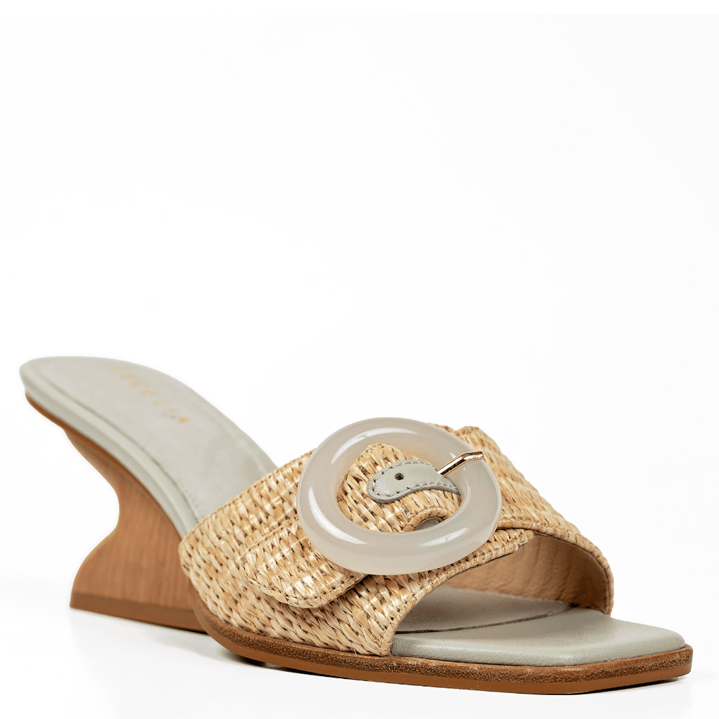 CHECKER - Blue Sandals