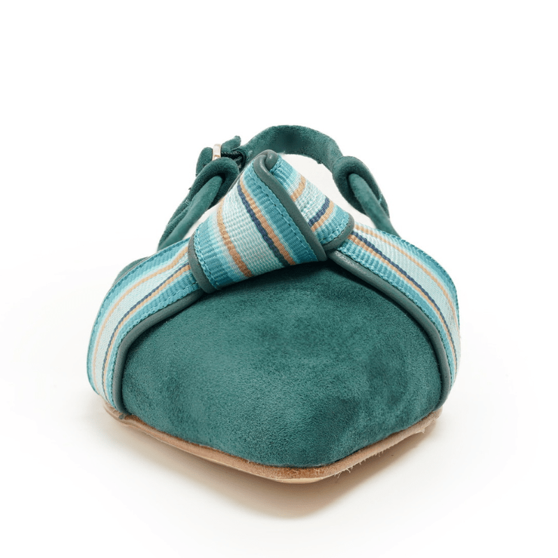 BRIANNA - TEAL SUEDE FLAT