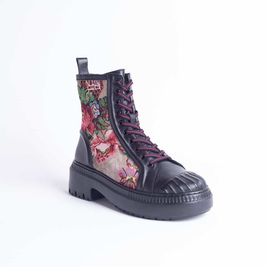 Gucci top floral boots